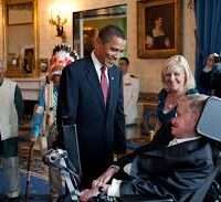 Stephen Hawking è volato tra le stelle 6 S.H.con Obama