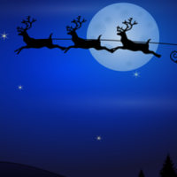 luna Babbo Natale