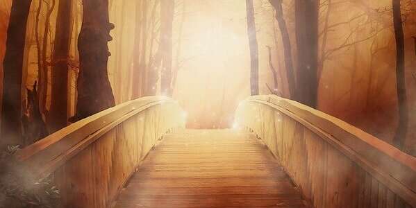 Attraverso la nebbia del tempo 1 ponte.Foto di Larisa Koshkina da Pixabay