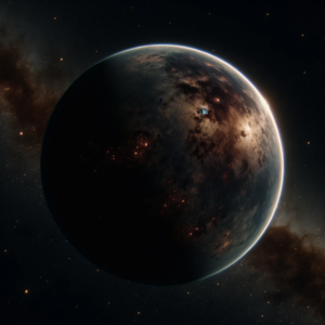 Un pianeta solitario in volo nello spazio