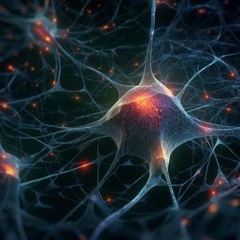 Una cellula neuronale. Foto ai generated di mirerek8